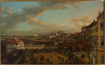 Vista de Varsóvia a partir do terraço do Castelo Real de Bernardo Bellotto