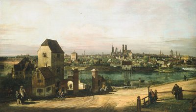 Vista de Munique de Bernardo Bellotto and Workshop