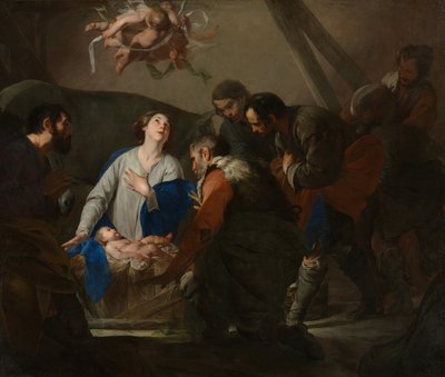 Adoração dos Pastores, c.1650 de Bernardo Cavallino