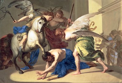 A Expulsão de Heliodoro do Templo, c.1650 de Bernardo Cavallino