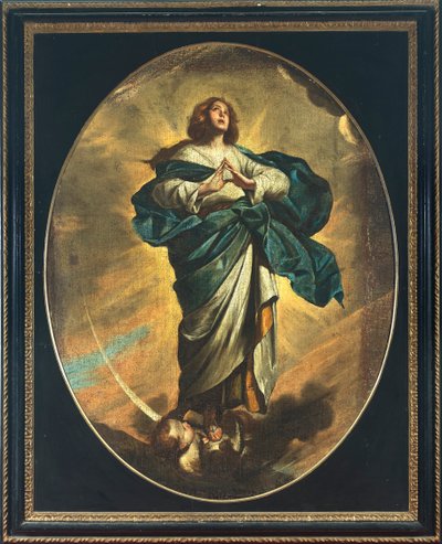 A Imaculada Conceição da Virgem, Donzela do século XVII.. de Bernardo Cavallino