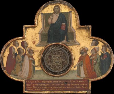 Cristo Entronizado com os Santos, c. 1325. de Bernardo Daddi
