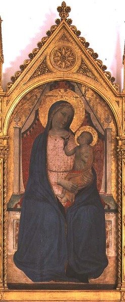 Madonna and Child (tempera no painel) de Bernardo Daddi