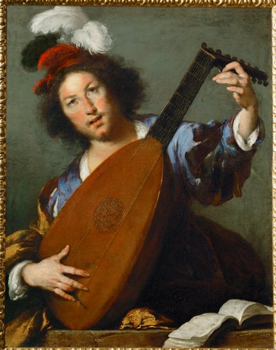 Um tocador de alaúde de Bernardo Strozzi