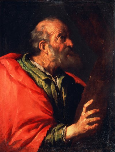 Cabeça de um velho apóstolo Pedro, século XVII de Bernardo Strozzi