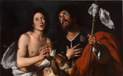 Santos Roque e Sebastião. de Bernardo Strozzi