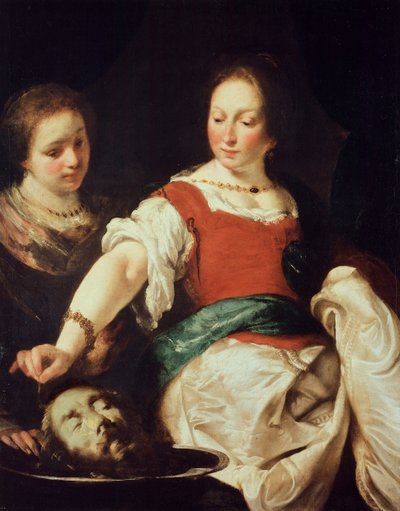 Strozzi, Bernardo (1581-1644) Salome Oil sobre tela depois de 1630 Staatliche Museen, Berlim 124x94 de Bernardo Strozzi
