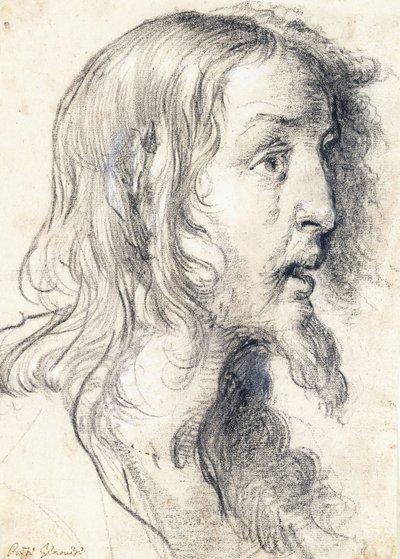 A Cabeça de Cristo em Perfil à Direita, de Bernardo Strozzi