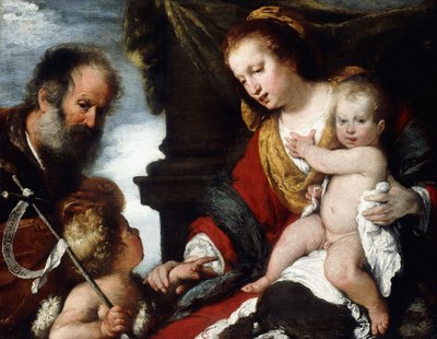 A Sagrada Família com o Menino St, de Bernardo Strozzi