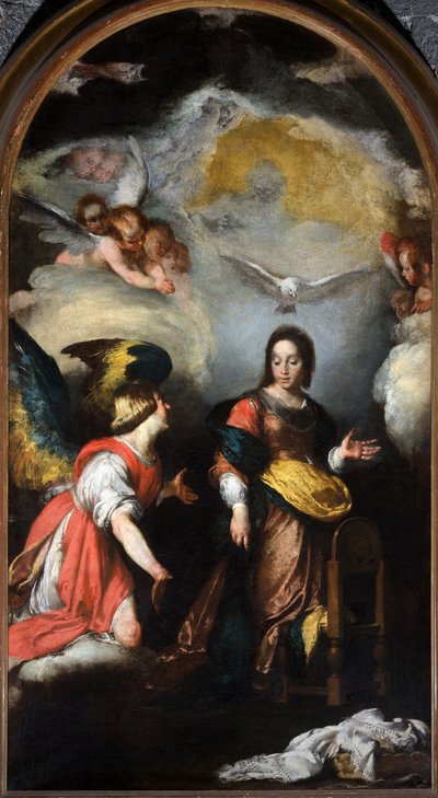 A Santíssima Encarnação (Imaculada Conceição), Altarpiece de Bernardo Strozzi
