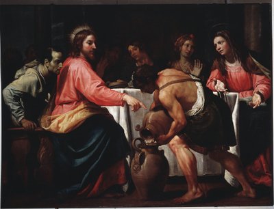 O casamento em Caná (óleo sobre tela de Bernardo Strozzi