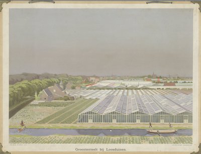 Vegetais cultivados perto de Loosduinen (título sobre o objecto) de Bernardus Bueninck