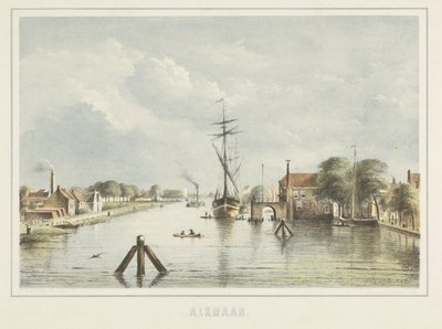 Vista de Alkmaar do Bierkade de Bernardus Gerardus ten Berge