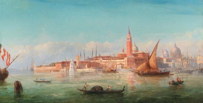 Uma vista de Veneza de Bernhard Fiedler
