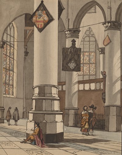 Interior da Igreja, 1774. de Bernhard Schreuder
