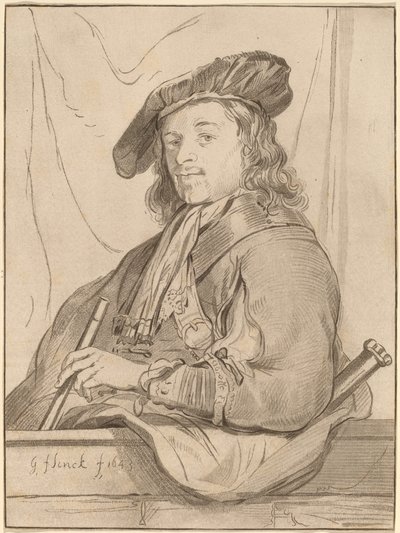 Man at the Parapet, 1773, publicado em 1774. de Bernhard Schreuder