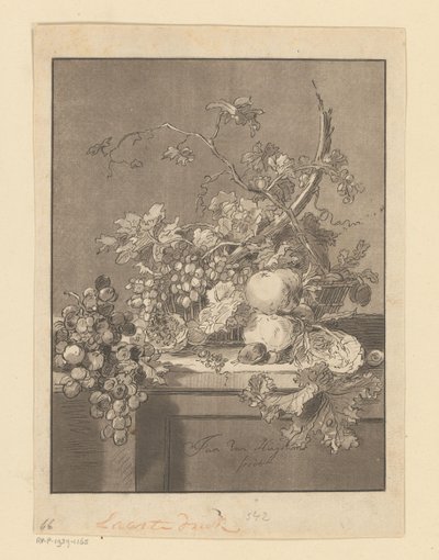 Cesto com frutas de Bernhard Schreuder