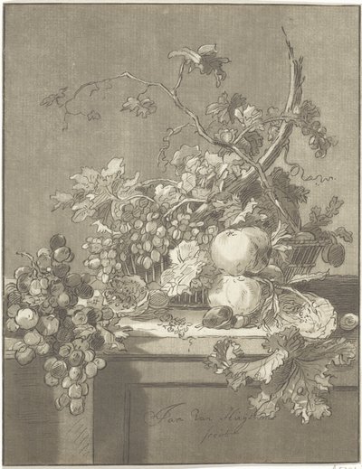 Cesto com frutas de Bernhard Schreuder