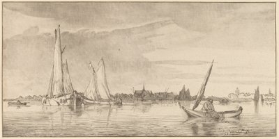 Rio com Vila, 1775. de Bernhard Schreuder