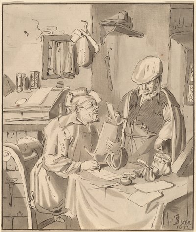 O Colecionador, 1777, publicado em 1786. de Bernhard Schreuder