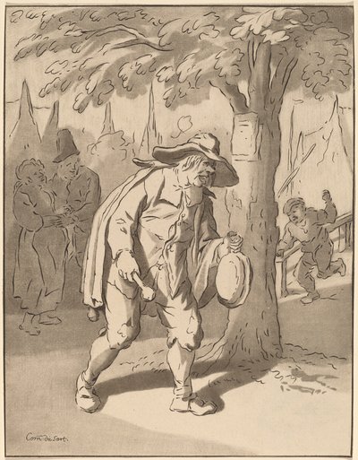 Pregoeiro da cidade, 1776, publicado em 1777. de Bernhard Schreuder