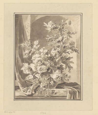 Vaso com flores para um nicho de Bernhard Schreuder