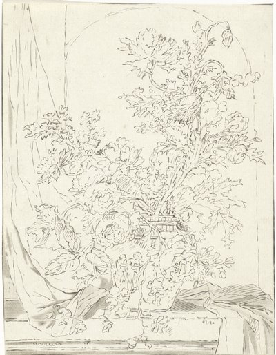 Vaso com flores para um nicho de Bernhard Schreuder