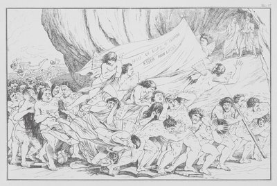 A Divina Comédia de Dante, Inferno (Inferno), Chapa V (litografia) de Bernhard Schuler