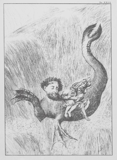 A Divina Comédia de Dante, Inferno (Inferno), Placa XXIX (litografia) de Bernhard Schuler