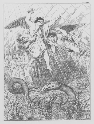 Divina Comédia de Dante, Purgatorio (Purgatório), Placa XIV (litografia) de Bernhard Schuler