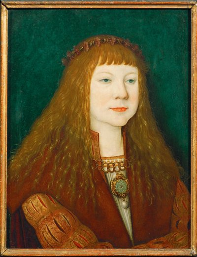 O rei Ludwig II da Hungria em criança (pintura sobre madeira) de Bernhard Strigel