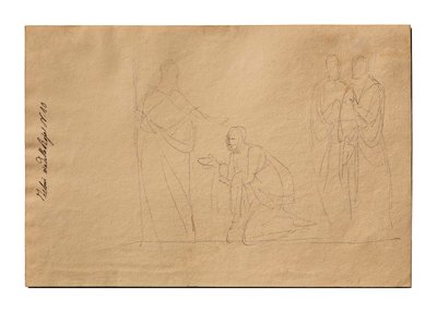 Christus und die kanaanäische Frau de Bertel Thorvaldsen