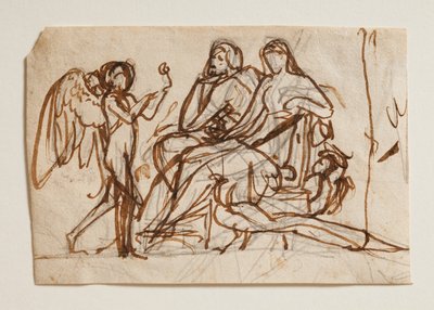 Cupido traz a rosa para Júpiter e Juno de Bertel Thorvaldsen