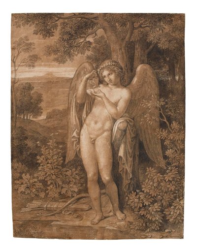 Cupido com uma borboleta de Bertel Thorvaldsen