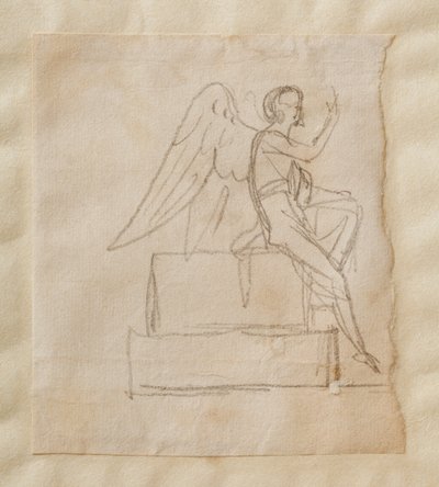 O anjo no sarcófago de Cristo de Bertel Thorvaldsen