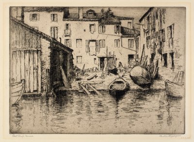 Loja de barcos, Veneza de Bertha E. Jaques