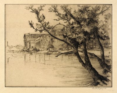 Edifício de Belas Artes, vista oeste de Bertha E. Jaques