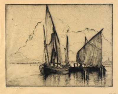 Barcos de pesca em Veneza de Bertha E. Jaques
