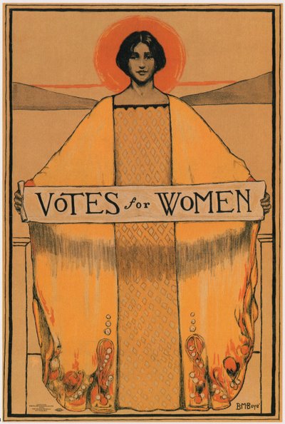Votos para mulheres - Boye, Bertha Margaret (1883-1930) - 1911-1913 - Litografia a cores - Colecção privada de Bertha Margaret Boye