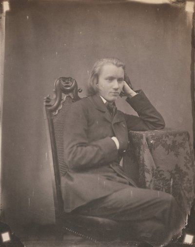 Johannes Brahms, Leipzig, 1853 (foto) de Bertha Wehnert Beckmann