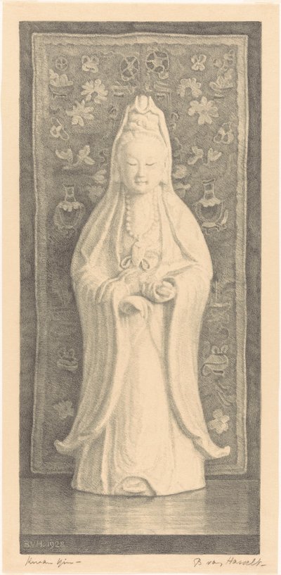 Kwan Yin (título original no objeto) de Bertha van Hasselt (signed by artist)