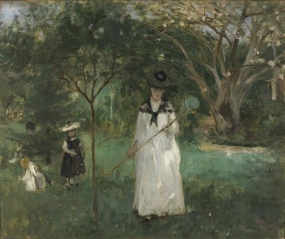 A caça às borboletas, 1874. de Berthe Morisot
