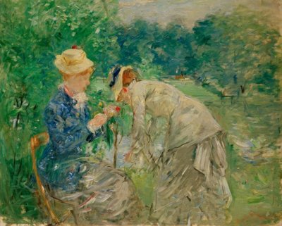 No Bois de Boulogne de Berthe Morisot