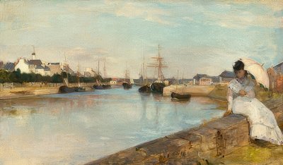 O porto de Lorient. 1869 de Berthe Morisot