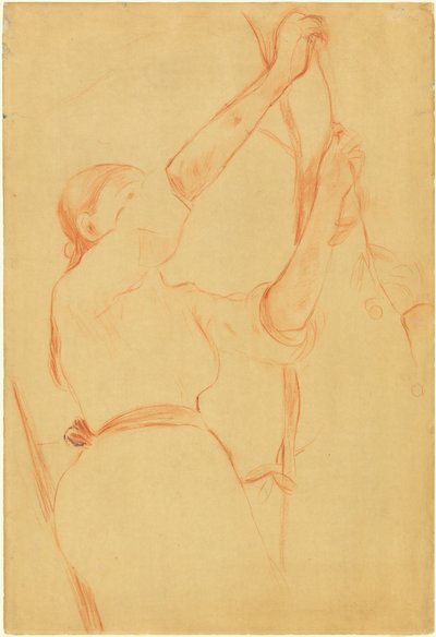 Garota colhendo cerejas de Berthe Morisot