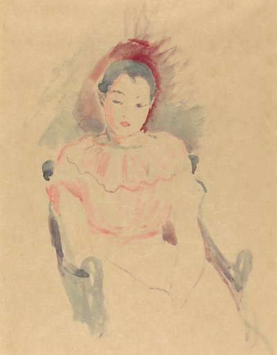 Menina sentada, 1894. de Berthe Morisot