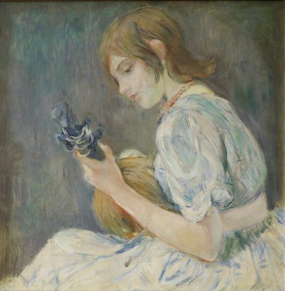 menina com bandolim de Berthe Morisot