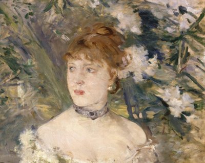 Jovem no salão de baile de Berthe Morisot