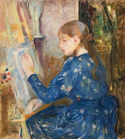 Escrita de uma jovem, 1891. de Berthe Morisot