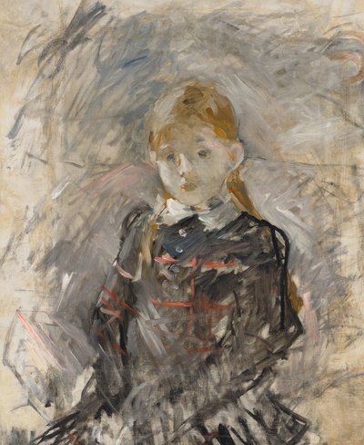 Menina com cabelo louro de Berthe Morisot